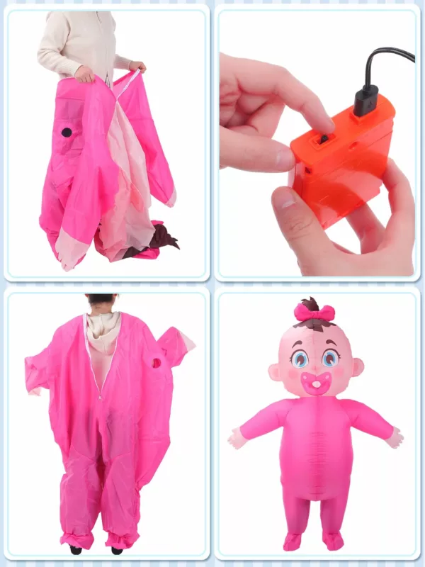 Giant Inflatable Baby Costume Gender Reveal Party