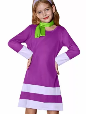 Halloween Daphne Costume for Little Girls Ages 5-6