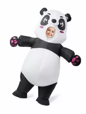 Kids Panda Inflatable Costume with Gloves