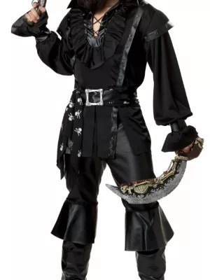 Plundering Men's Pirate Costume - Complete Outfit for Adult Pirate