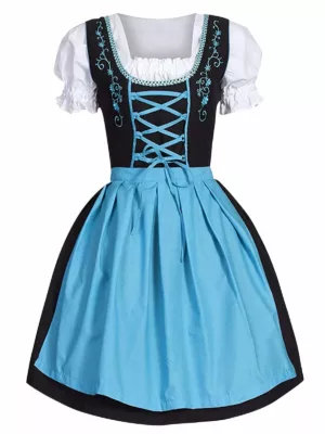 Women's German Milk Maid Costume - Authentic Beer Festival Milkmaid Dress