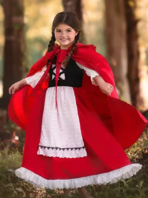 Charming Fairy Tale Little Red Riding Hood Costume for Girls