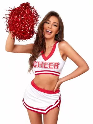 Girls Cheerleader Costume Set - Sexy Musical Uniform